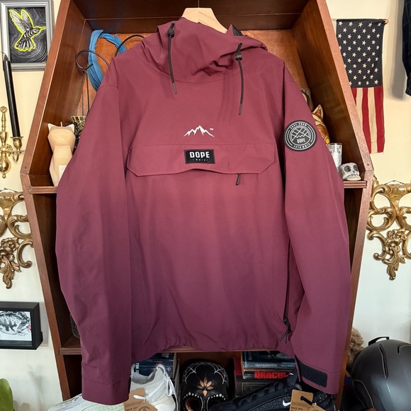 Dope Snow - Blizzard Ski Snowboard Jacket - Burgundy - Men’s xxL - Picture 7 of 11